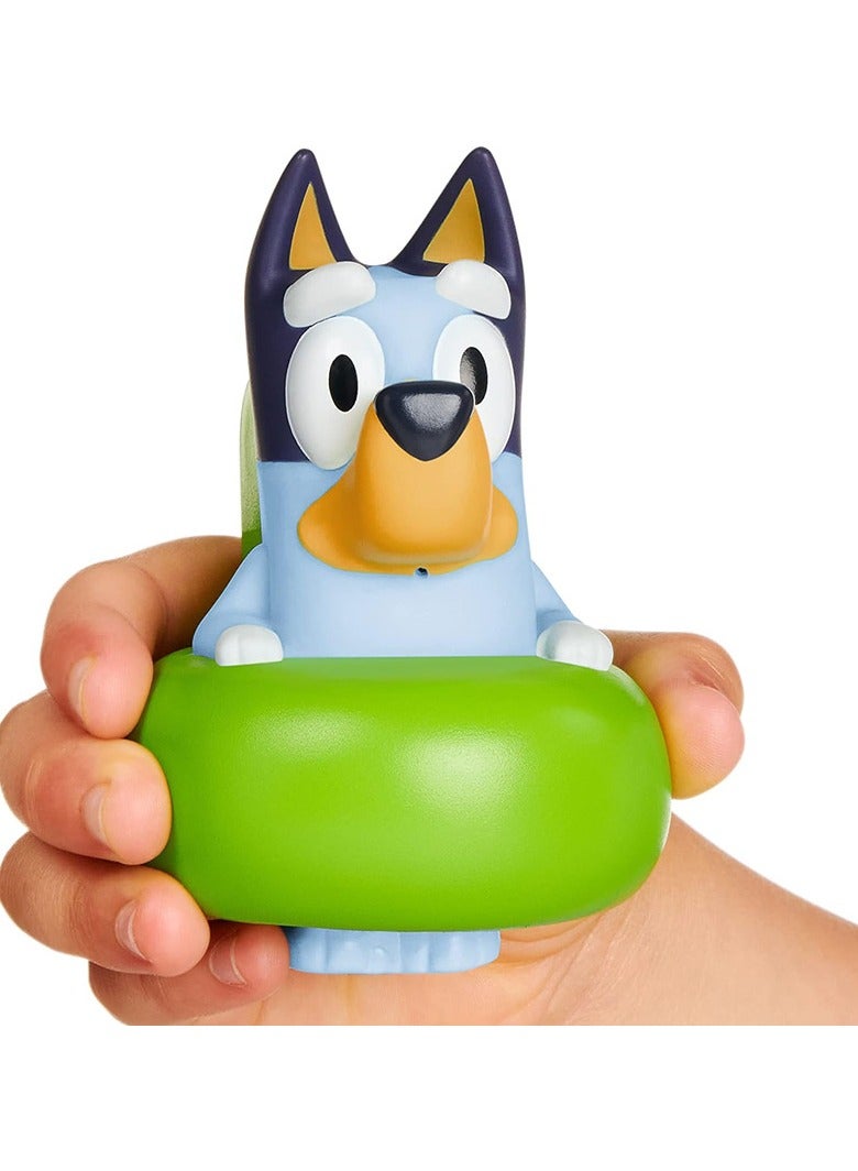 Bath Toy Bluey and Bingo in Swim Ring, Pack of 3, Bluey and Bingo in Swim Rings with Water Wheels, Officially Licensed Bluey Toy, Toy for Children from 18 Months - Image 4