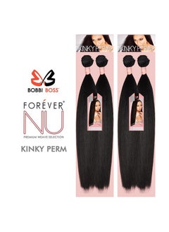 BOBBI BOSS Multi Pack Deal! Bobbi Boss Synthetic Hair Weave Forever Nu Kinky Perm 18" (2Pack 1)  - Image 3