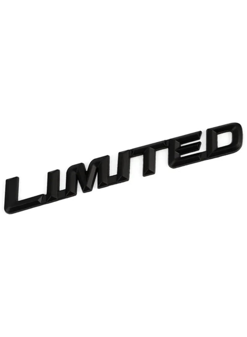 بيعتكلها تصميم محدود للسيارة ثلاثي الأبعاد مصنوع من معدن الكروم وسبائك الزنك شعار شارة إصدار محدود لجسم صندوق السيارة ملصق لاصق شعار الحاجز ملحقات السيارات (أسود) - Image 1