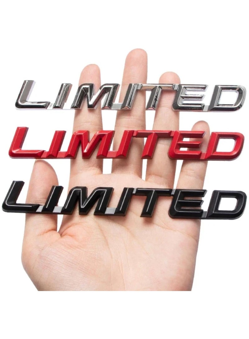 بيعتكلها تصميم محدود للسيارة ثلاثي الأبعاد مصنوع من معدن الكروم وسبائك الزنك شعار شارة إصدار محدود لجسم صندوق السيارة ملصق لاصق شعار الحاجز ملحقات السيارات (أسود) - Image 2