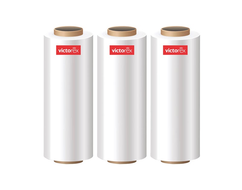 victorex Packing Material, 12 Inch (300 mm), 100 Meters Length Per Unit, Pack of 3, White - Image 1