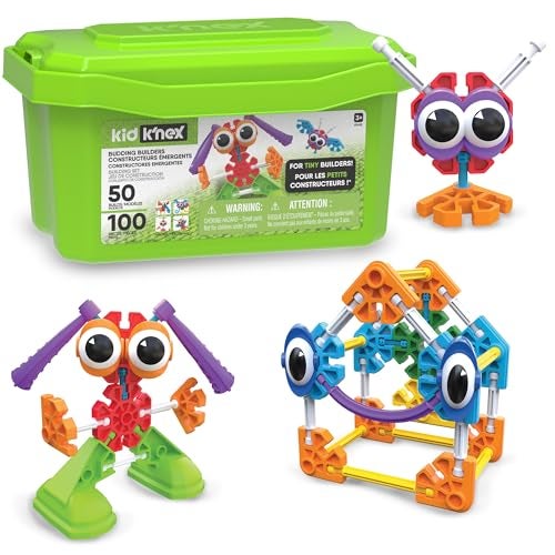 K'NEX KID K'NEX - Budding Builders Set ‚ 100 Pieces, Preschool STEM Building, Kid Construction Set, Creative Play ‚ Ages 3+ - Image 1