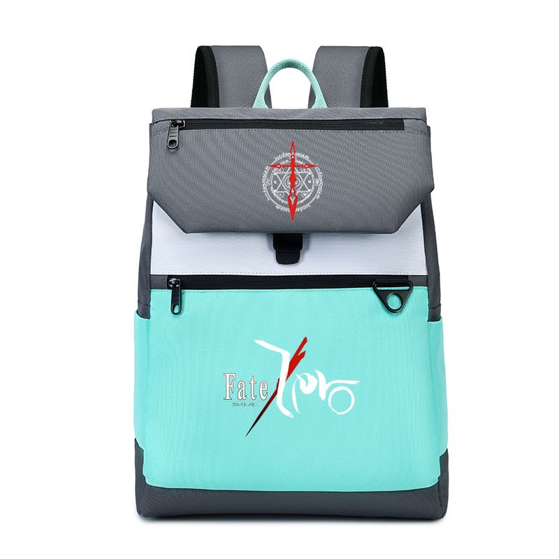 Anime fgo Surrounding Black Joan of Arc fate Joan of Arc Secondary Student Men and Women Simple Fashion Backpack Schoolbag - Image 1