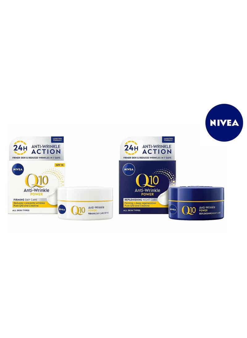 نيفيا Q10 Power Anti-Wrinkle Firming Night Cream 50ml And Q10 Anti-Wrinkle Power Firming Day Cream SPF15 50ml - Image 4