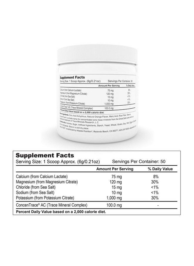 Hi-Lyte - Keto K1000 Electrolyte Powder ; Hydration Supplement Drink Mix ; Boost Energy & Beat Leg Cramps ; No Maltodextrin Or Sugar ; Orange Lighter Stevia Taste ; 50 Servings - Image 1