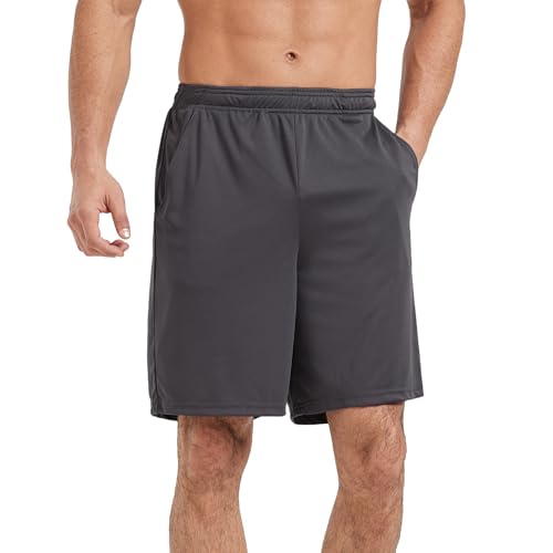 AKAWOOKO 5 Pack Men's Athletic Gym Shorts with Pockets Quick Dry Activewear Workout Running Shorts for Men - Image 3