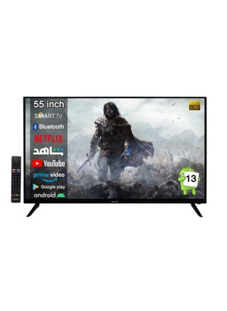 55 Inch Full HD Smart TV with Built-in DVB-T2/S2 Receiver, Android 13, WiFi, Shahid, Miracast, Multilanguage OSD, 2 Remotes with Air Mouse, Includes A Wall Mount, 1 Year Warranty Magic World - pzsku/ZCC963D23CB4A3B322E3BZ/45/_/1700140831/b0313a63-945e-40b3-94bf-b82d9e800885