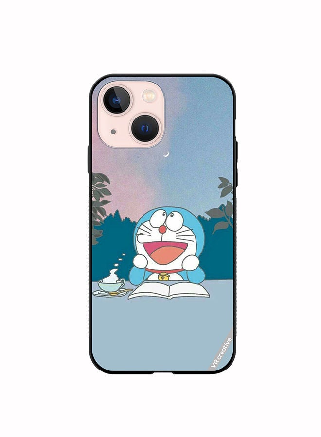 VR CREATIVE Protective Case Cover For Apple iPhone 13 mini Wandering Doremon Design Multicolour - Image 1