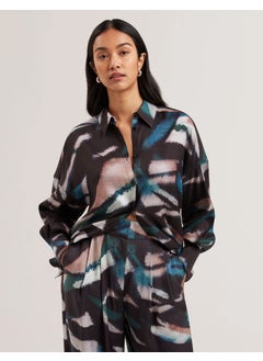 Ted Baker Printed Oversized Boyfriend Shirt  - Image 1