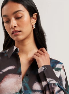 Ted Baker Printed Oversized Boyfriend Shirt  - Image 3