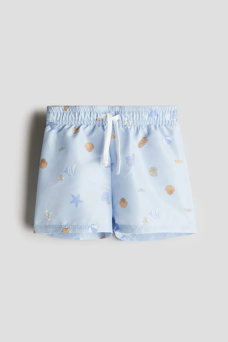 اتش اند ام شورت سباحة منقوش