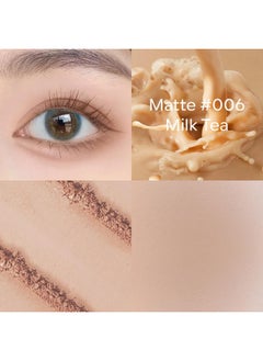 KYDA KYDA Single Matte Eyeshadow, Nude Beige Brown Eyeshadow, Ultra-fine Smooth Powder, Lightweight Blendable Formula, Daily Matte Eyes Makeup, Milk Tea  - Image 2