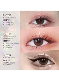 KYDA KYDA Single Matte Eyeshadow, Nude Beige Brown Eyeshadow, Ultra-fine Smooth Powder, Lightweight Blendable Formula, Daily Matte Eyes Makeup, Milk Tea  - Image 3