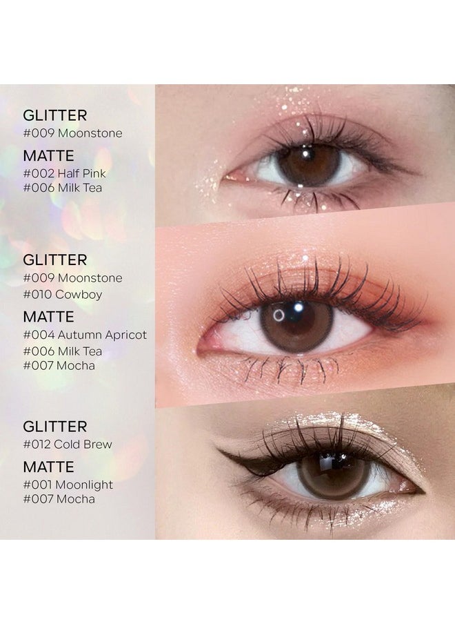 KYDA KYDA Single Matte Eyeshadow, Nude Beige Brown Eyeshadow, Ultra-fine Smooth Powder, Lightweight Blendable Formula, Daily Matte Eyes Makeup, Milk Tea  - Image 3