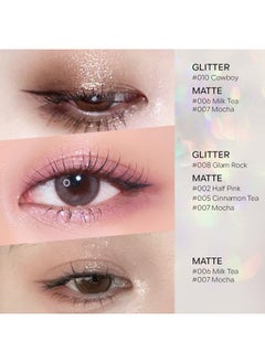 KYDA KYDA Single Matte Eyeshadow, Nude Beige Brown Eyeshadow, Ultra-fine Smooth Powder, Lightweight Blendable Formula, Daily Matte Eyes Makeup, Milk Tea  - Image 4