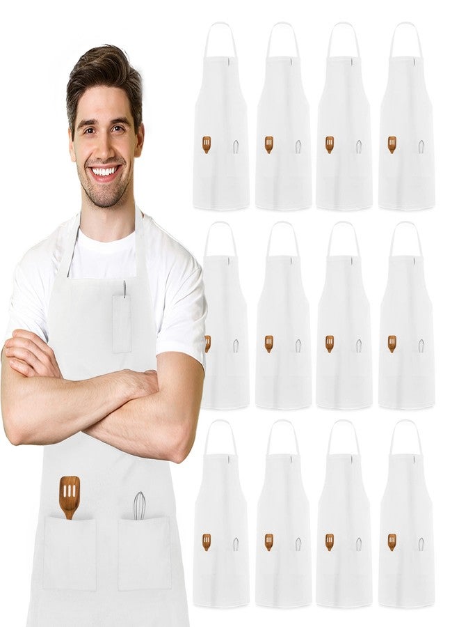Avalon Kitchen white apron for women white aprons for adults chef apron for men grilling aprons for men - Image 1