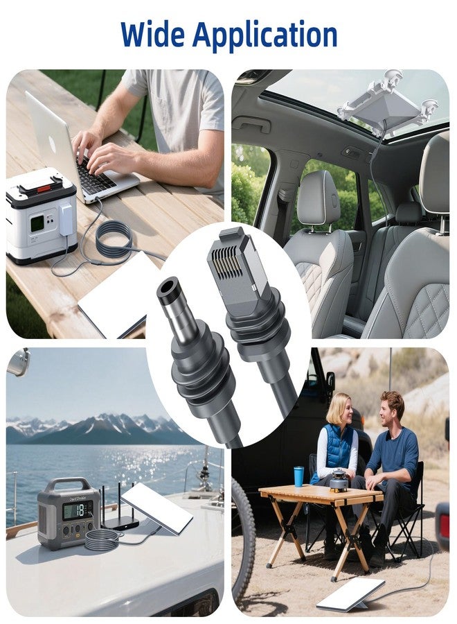 DuHeSin Starlink Mini Ethernet Cable with Power Cord, 3 in 1 - RJ45 to RJ45 / DC to DC/DC to C, Replacement Waterproof Extension Starlink Mini Cable Accessories (16.5FT/5M) - Image 3