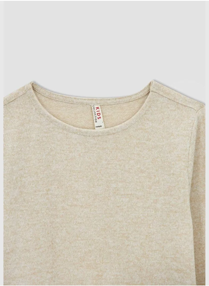 DeFacto Crew Neck Long Sleeve Dress