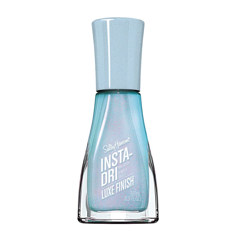 Sally Hansen Insta-Dri Nail Polish | Quick Dry, Long Lasting, Streak-Free Shine | Semi-Opaque, Shimmer | 62 Glos-sea | Iridescent Teal Nail Color. - Image 1