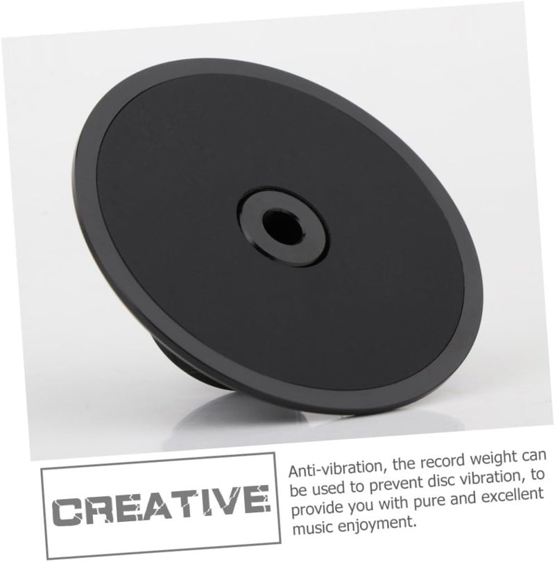 Zerodeko Professional Record Weight Clamp for Vinyl Turntable, Aluminum Magnesium Alloy Disc Stabilizer, Black Audio Turntable Accessory for HiFi Record Players - Image 3