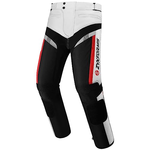 Zyxformis Motorcycle Pants for Men, Waterproof Windproof Motorbike Riding Gear Pants with Removable Armor for All Season Gray - Image 1
