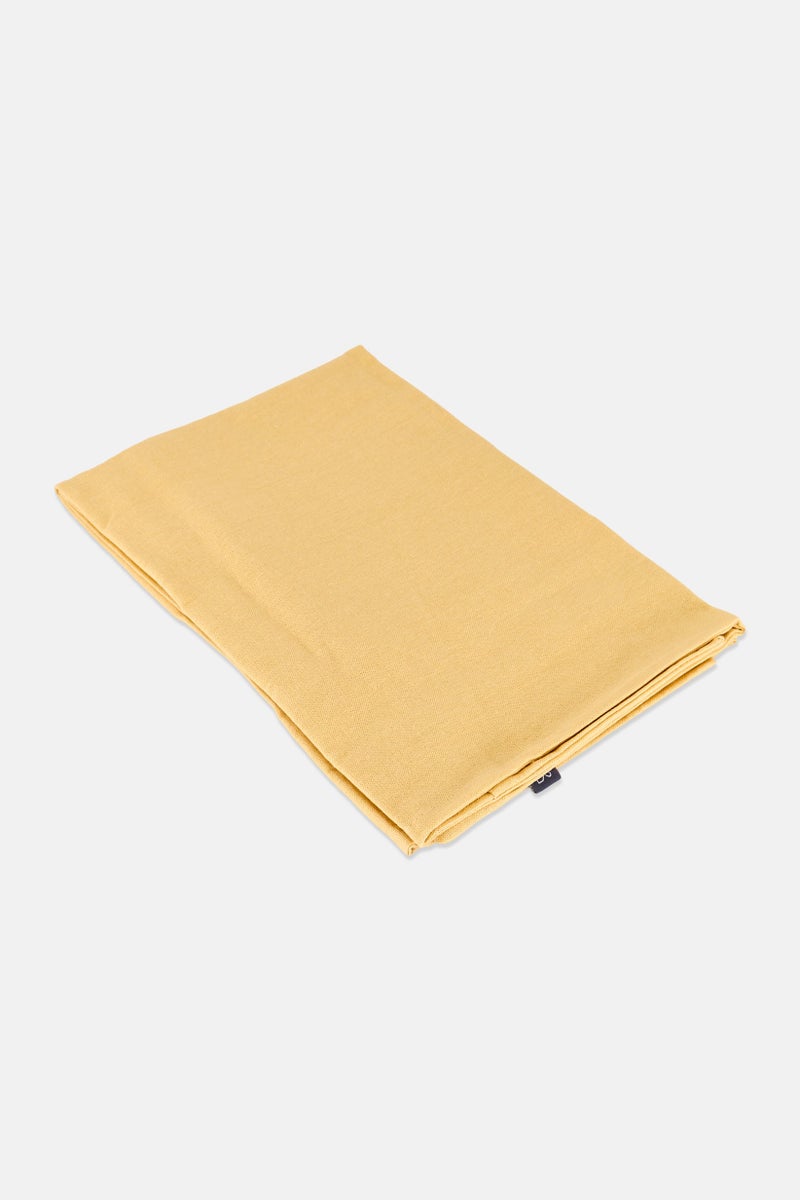 Muy Mucho Organic Cotton Cushion Cover 60x60 cm, Light Yellow - Image 3