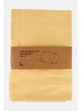 Muy Mucho Organic Cotton Cushion Cover 60x60 cm, Light Yellow  - Image 1