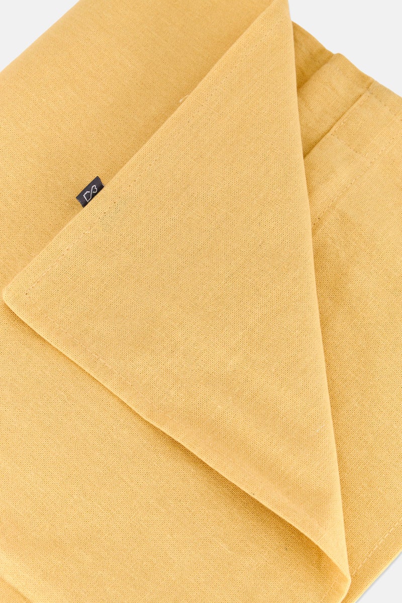 Muy Mucho Organic Cotton Cushion Cover 60x60 cm, Light Yellow - Image 4