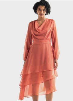 FAV Cowl Neck Ruffle Dress  - Image 4