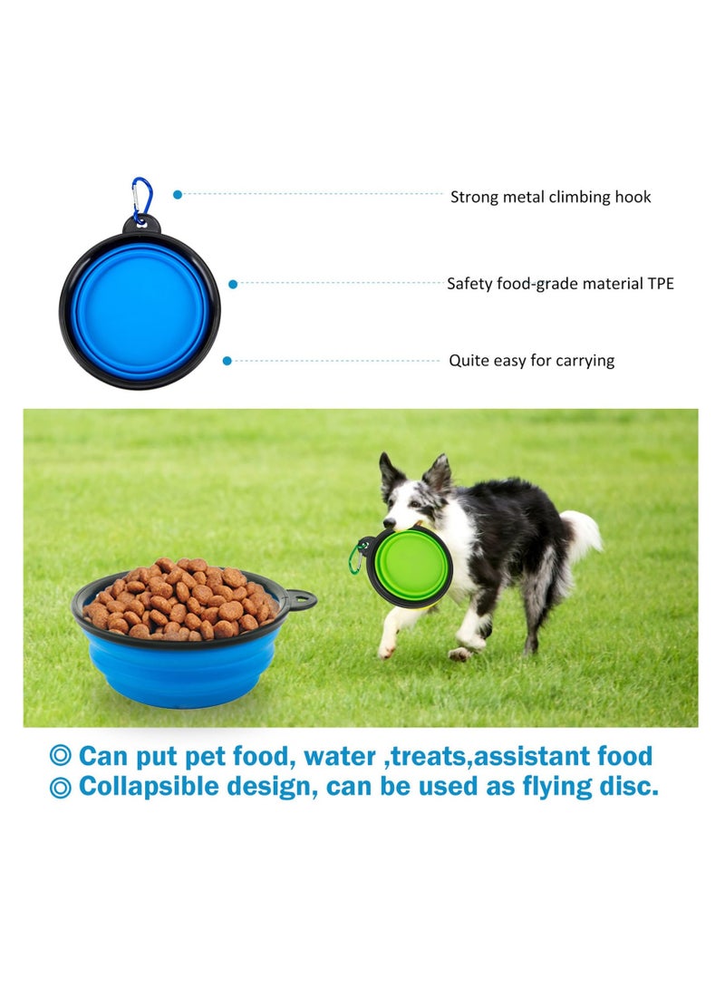 SYOSI SYOSI, Dog Treat Training Pouch with Folding Bowl, Waist Belt Clip for Hands-Free Training, Pet Treat Snack Carrier Bags,  Multi Use Bag with Built-in Bag Dispenser - Image 4