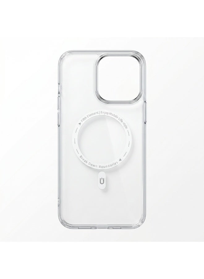 FIFTH ELEMENT CRYSTA Anti-Yellowing MagSafe Clear Case for iPhone 16 Pro Max, Drop Protection Bumper & Raised Edges – Transparent - Image 2