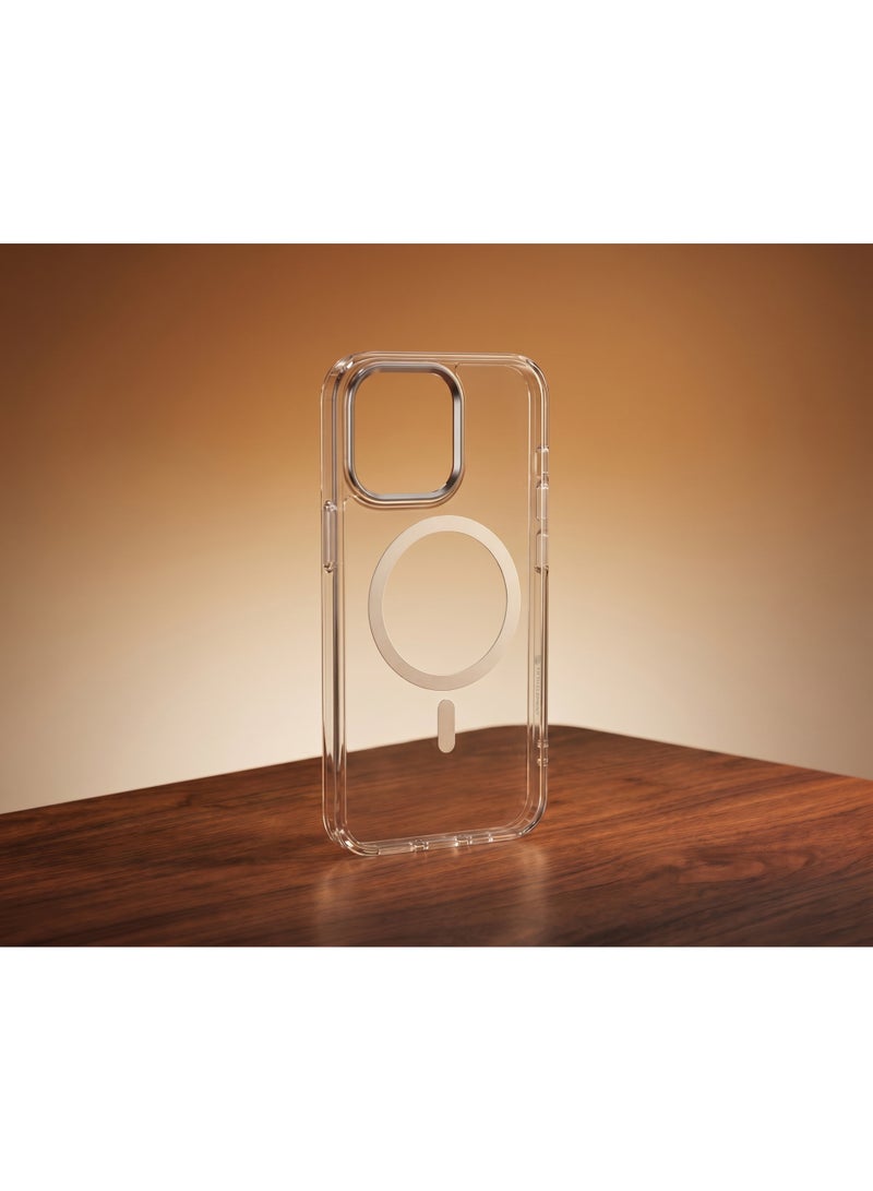 FIFTH ELEMENT CRYSTA Anti-Yellowing MagSafe Clear Case for iPhone 16 Pro Max, Drop Protection Bumper & Raised Edges – Transparent - Image 3
