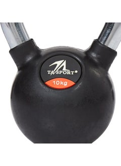 Generic TA Sport YL-FW-303 Rubber Coated Kettlebell 10 kg, Black  - Image 2