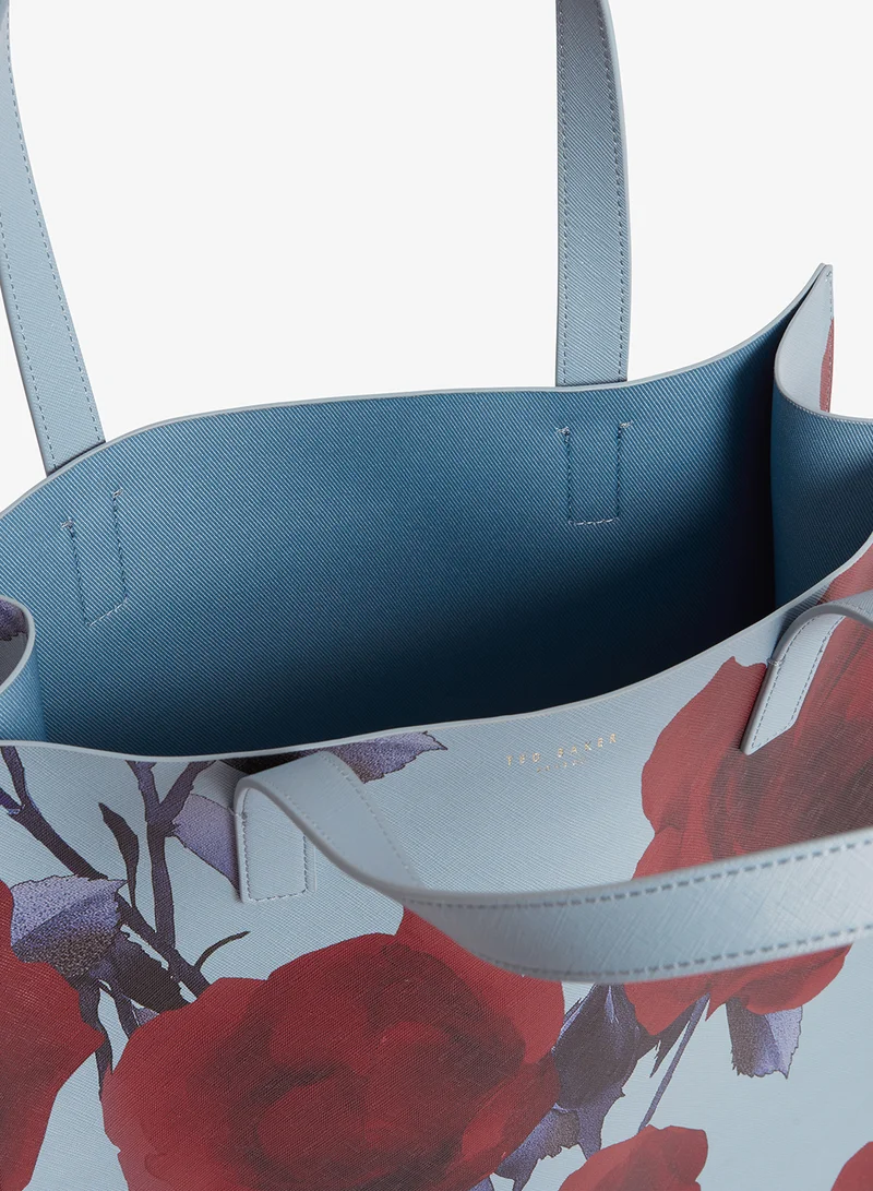 تيد بيكر حقيبة تسوق كبيرة بطبعة وردة