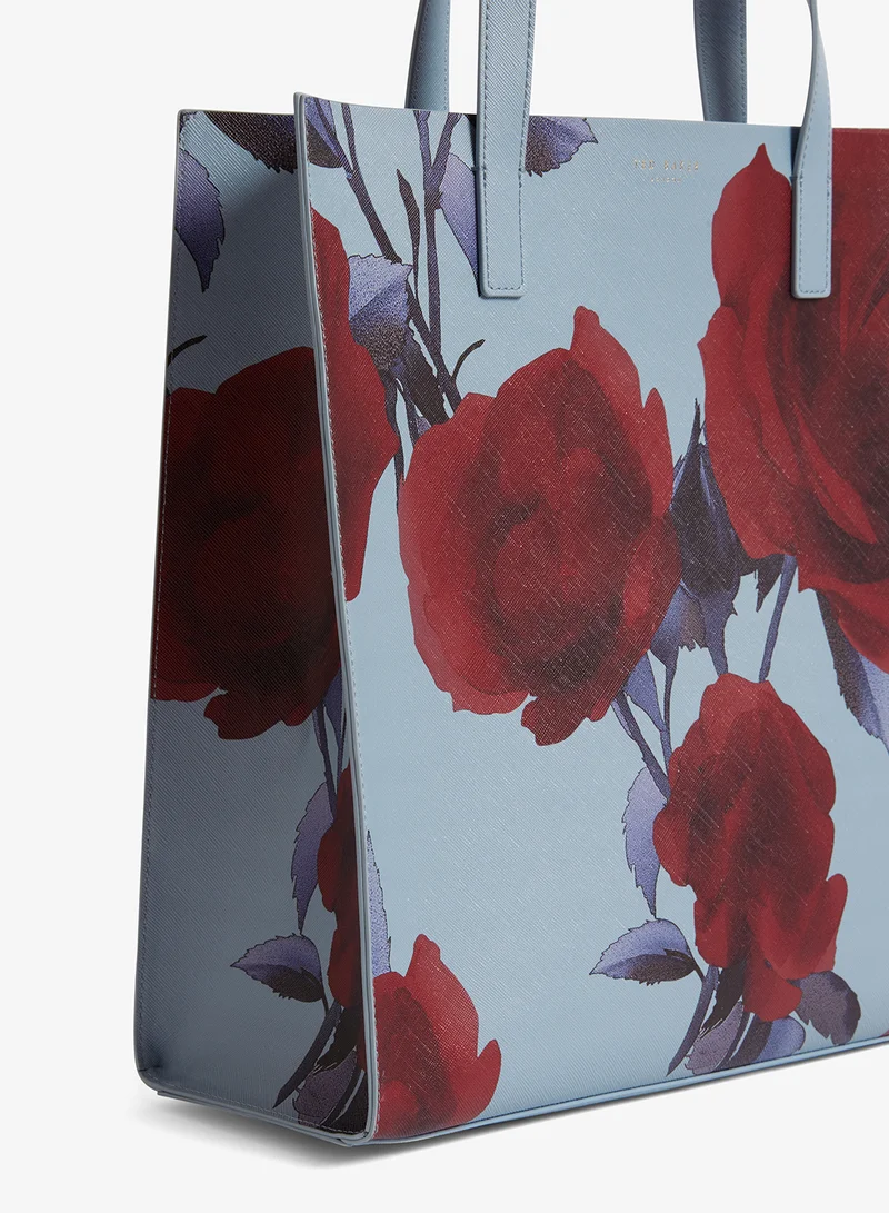 تيد بيكر حقيبة تسوق كبيرة بطبعة وردة