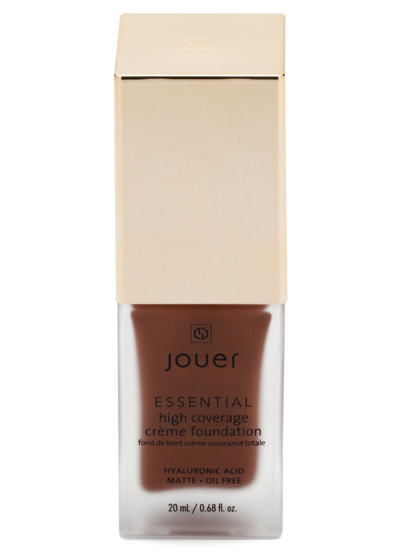 JOUER COSMETICS - Essential High Coverage Crème Foundation Hazlenut 20ml - Image 1