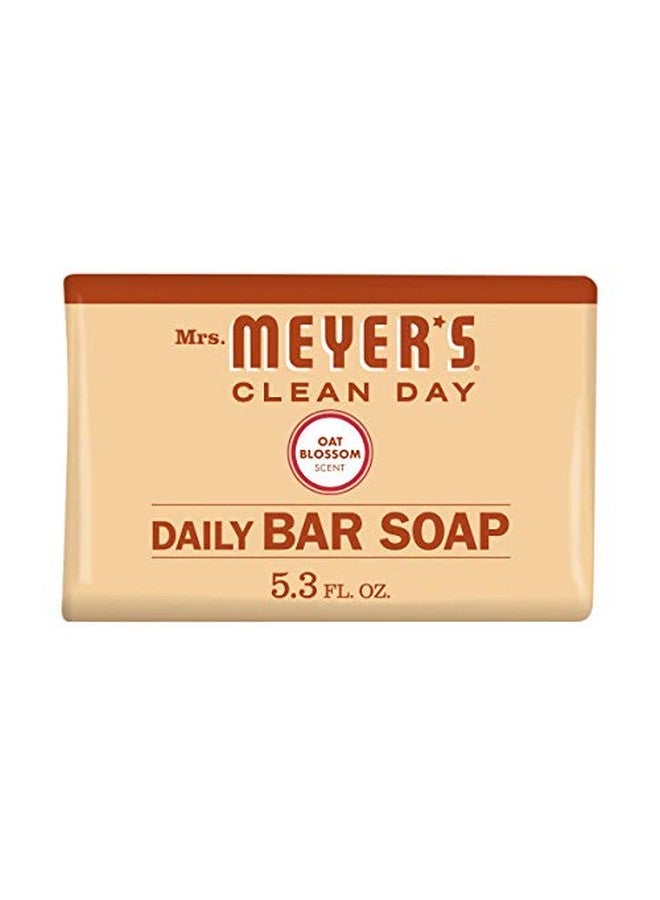 SC Johnson Mrs. Meyer’S Cleanday Clean Day'S Bar Soap Use As Body Wash Or Hand Soap Cruelty Free Formula Made With Essential Oils Oat Blossom Scent 5.3 Oz 1 Bar - Image 1