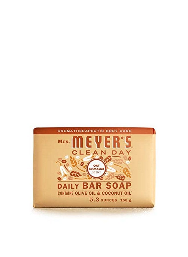 SC Johnson Mrs. Meyer’S Cleanday Clean Day'S Bar Soap Use As Body Wash Or Hand Soap Cruelty Free Formula Made With Essential Oils Oat Blossom Scent 5.3 Oz 1 Bar - Image 2