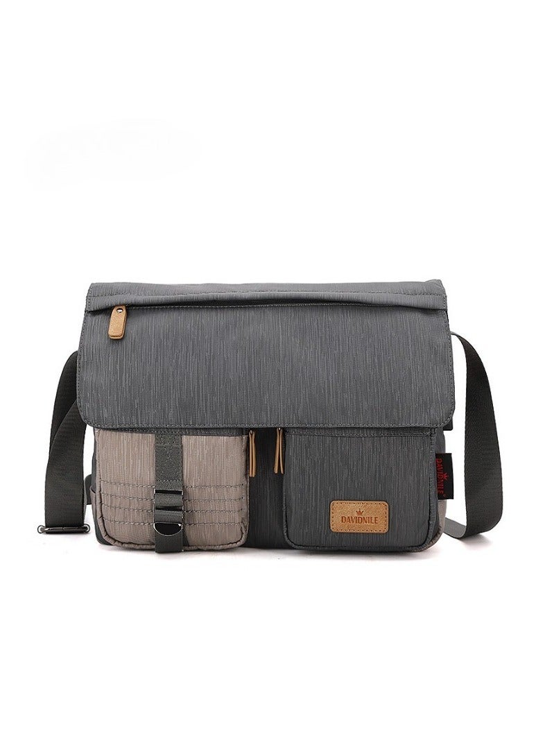 Casual Shoulder Bag Lover Crossbody Bag with USB charging port Messenger Bag for 14 inch Laptop Satchel Bag Bookbag Briefcase for Men Women School College Campus Commute Outdoor Travel  - Image 1