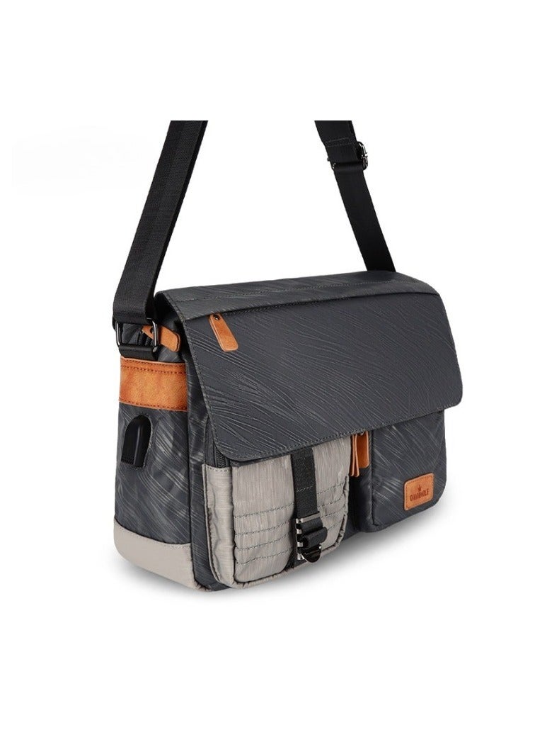 Casual Shoulder Bag Lover Crossbody Bag with USB charging port Messenger Bag for 14 inch Laptop Satchel Bag Bookbag Briefcase for Men Women School College Campus Commute Outdoor Travel  - Image 2