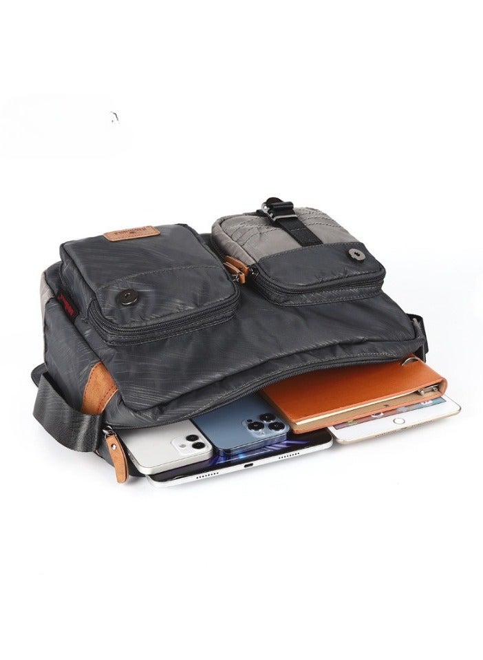 Casual Shoulder Bag Lover Crossbody Bag with USB charging port Messenger Bag for 14 inch Laptop Satchel Bag Bookbag Briefcase for Men Women School College Campus Commute Outdoor Travel  - Image 5