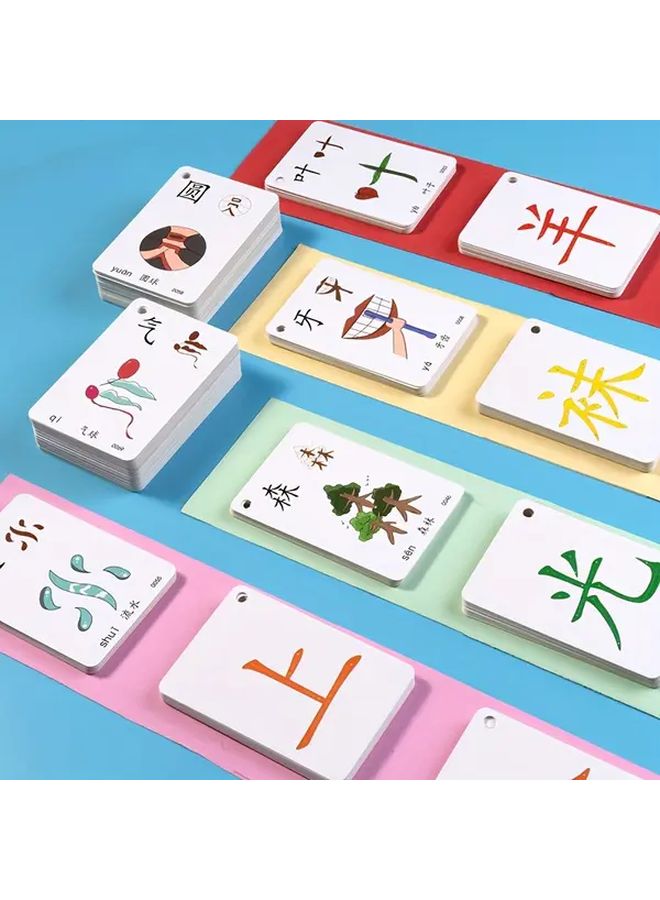 250pcs Set Chinese Sight Word Flashcards Picture Recognition Learning Cards - Image 5
