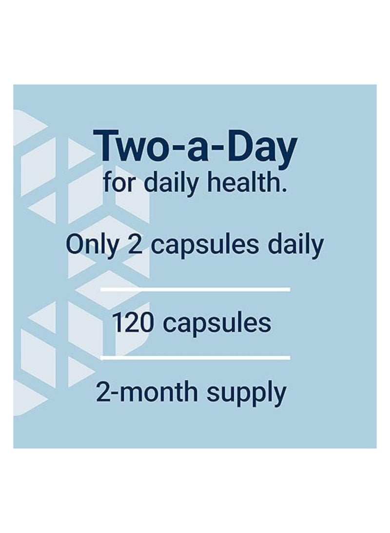 لايف إكستنشن مكمل متعدد الفيتامينات مرتين يوميًا مع الزنك وفيتامين C لدعم صحة المناعة، القلب والدماغ، خالٍ من الغلوتين – 120 كبسولة (تكفي شهرين) - Image 3