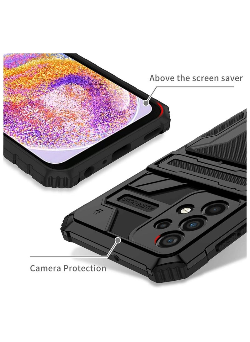 Protective Cover for Samsung Galaxy A23 4G/5G Wallet Case with Credit Card Holder Stand Kickstand Slim Rugged Shockproof Heavy Duty Defender Armor  - Image 2