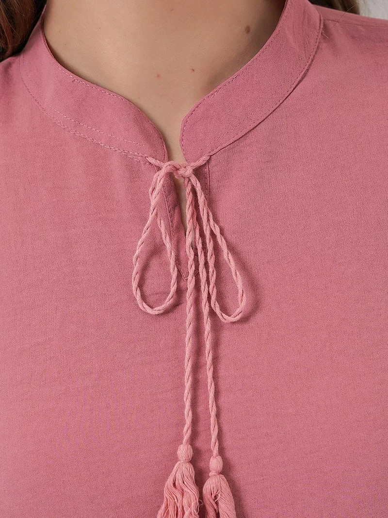 بيغ دارت فستان ماكسي فيسكوز من  مع فيونكة