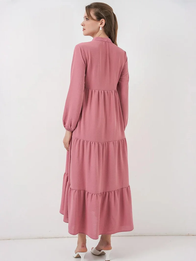 بيغ دارت فستان ماكسي فيسكوز من  مع فيونكة