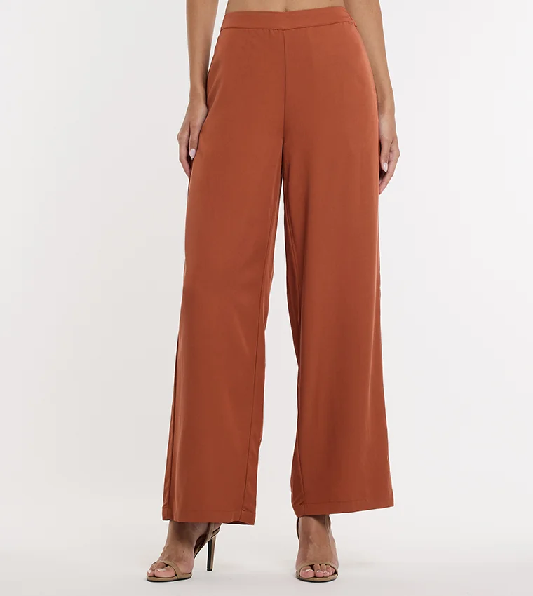 بي سي بي جي BCBG Solid Woven Pants