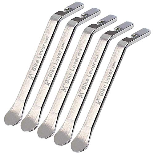 Tragoods Premium Bicycle Tire Lever Tyre Spoon Iron Changing Tool Bike Tire Levers Premium Stainless Steel Levers to Repair Bike Tube Best Tire Changing Tool Set of 5 - Image 1