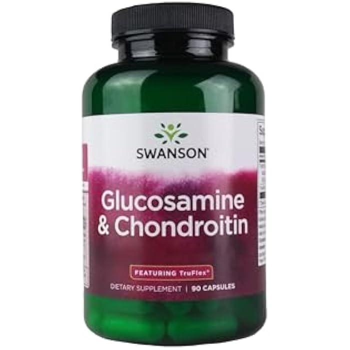 Swanson Glucosamine & Chondroitin - Nutrition Supplement Promoting Joint Integrity, Movement & Flexibility - Wellness Formula Supporting Daily Joint Maintenance - (90 Capsules, 900mg Each) - Image 1