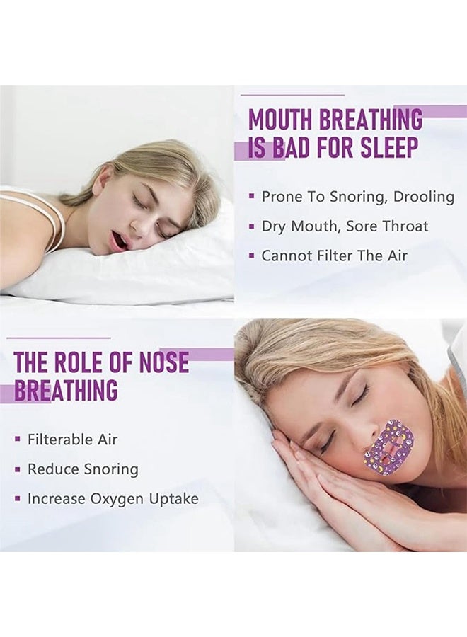 Generic 30 PCS Sleep Tape Mouth Breathing,Sleeping Mouth Tape,Mouth Tape Sleeping,Mouth Tape Sleep,Mouth Tape for Snoring,Snore Patch,Snoring Strips,Gentle Mouth Tape for Better Nose Breathing Improved Sleep(L for adult) - Image 2